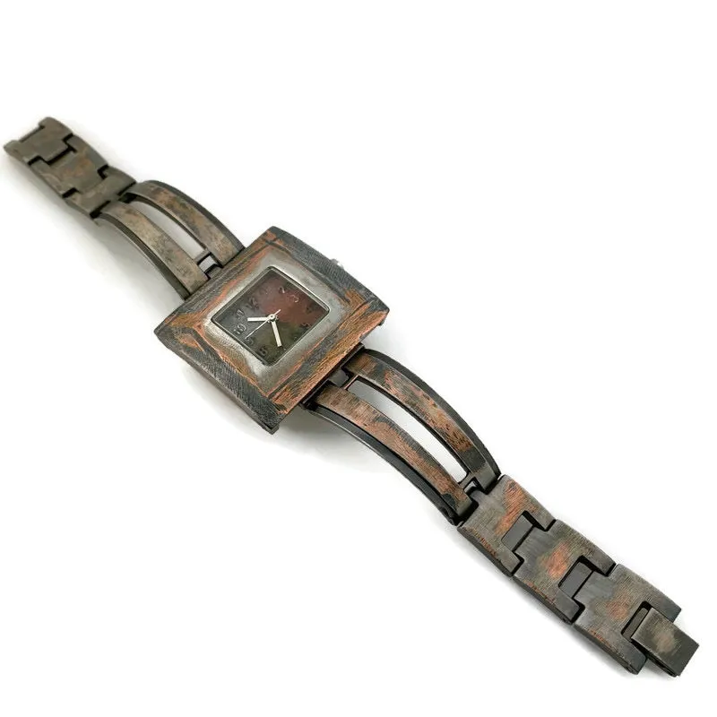 Women's Large Watch With Three Tone Dial