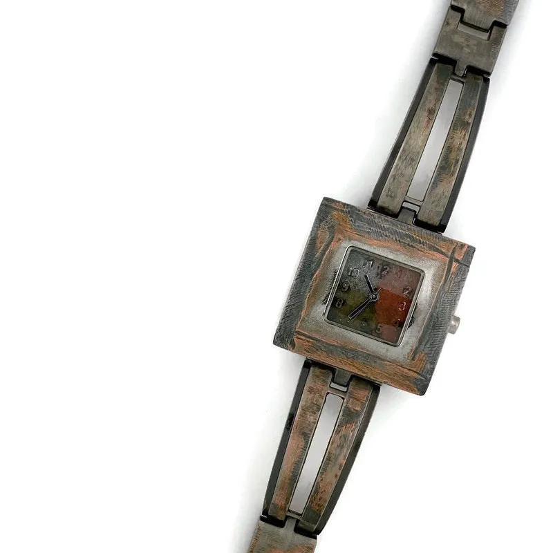 Women's Large Watch With Three Tone Dial