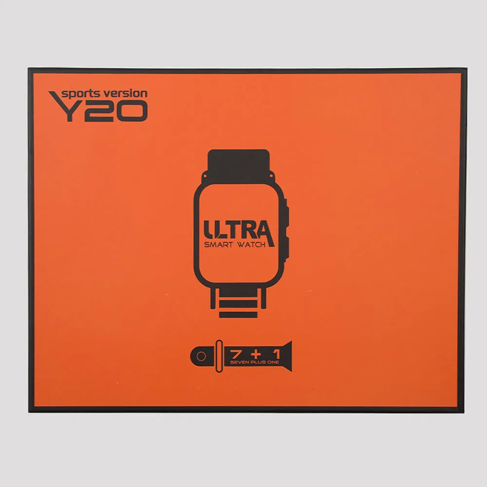 Y20 Ultra Smart Watch With 7 Straps 49mm Large Screen