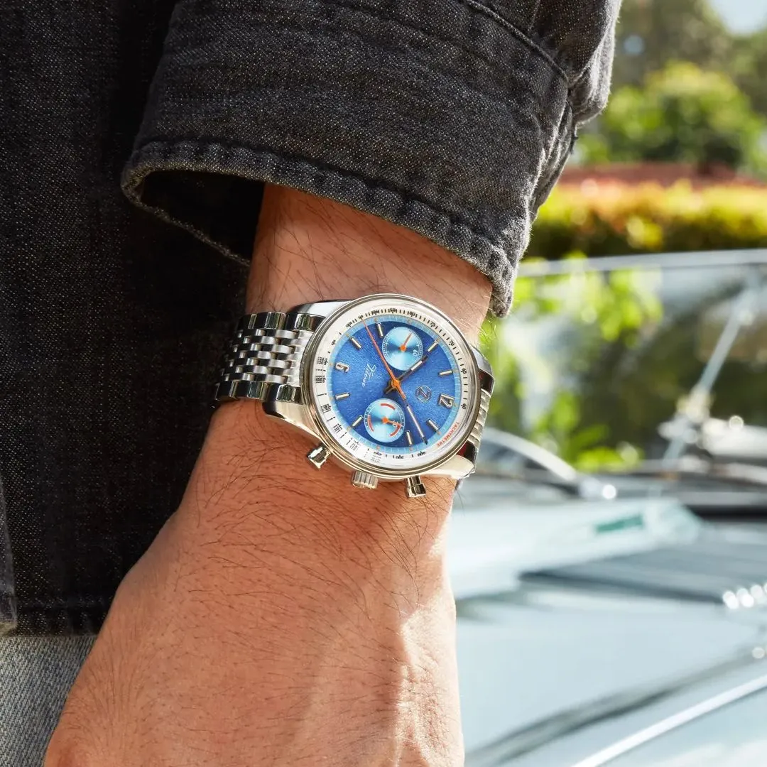 Zelos Vitesse Gulf LE Chronograph - Swiss&nbsp;Mvmt - 68hr&nbsp;Reserve