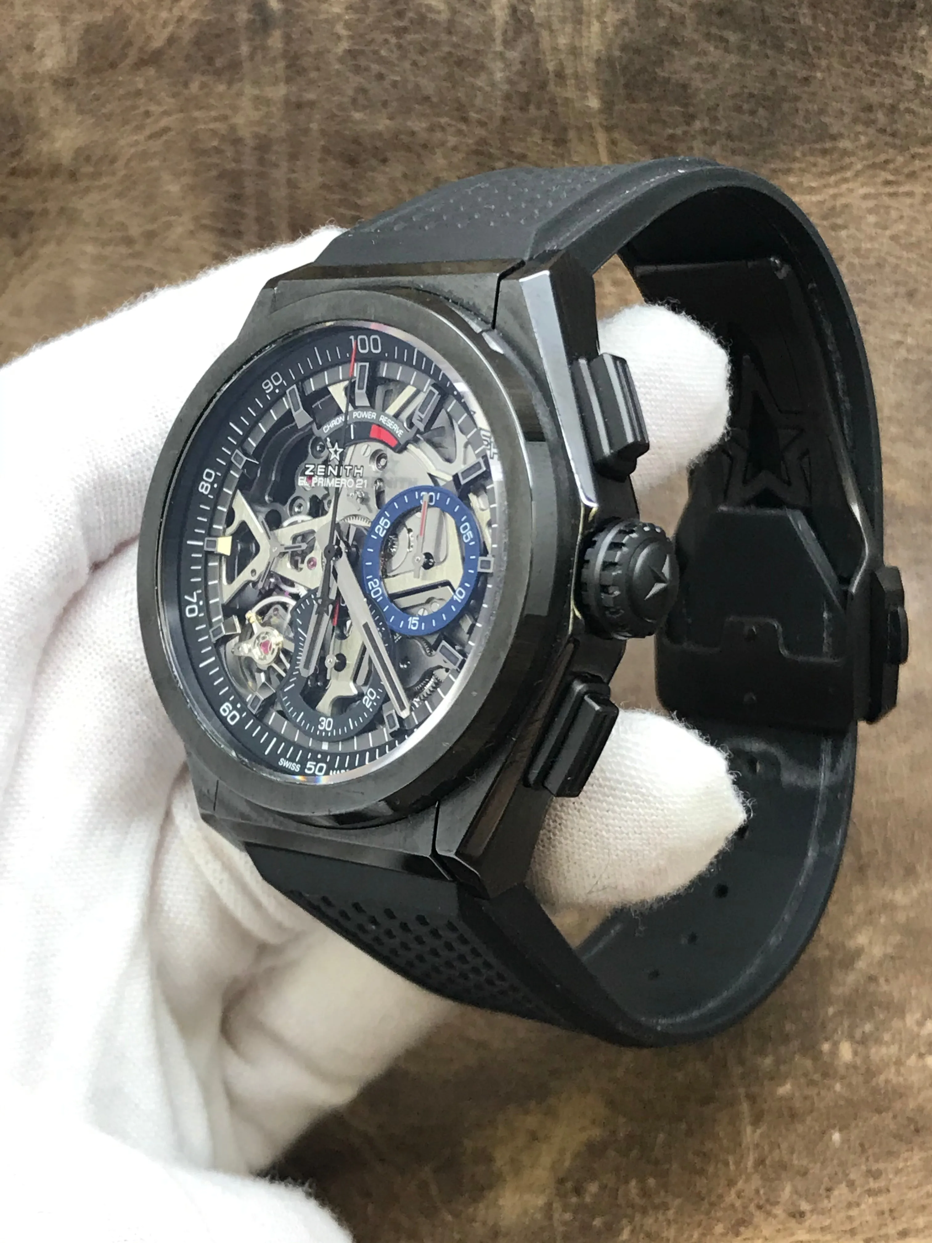 Zenith El Primero Defy El Primero 21 49.9000.9004/78.R782 Black Skeleton Dial Automatic Men's Watch