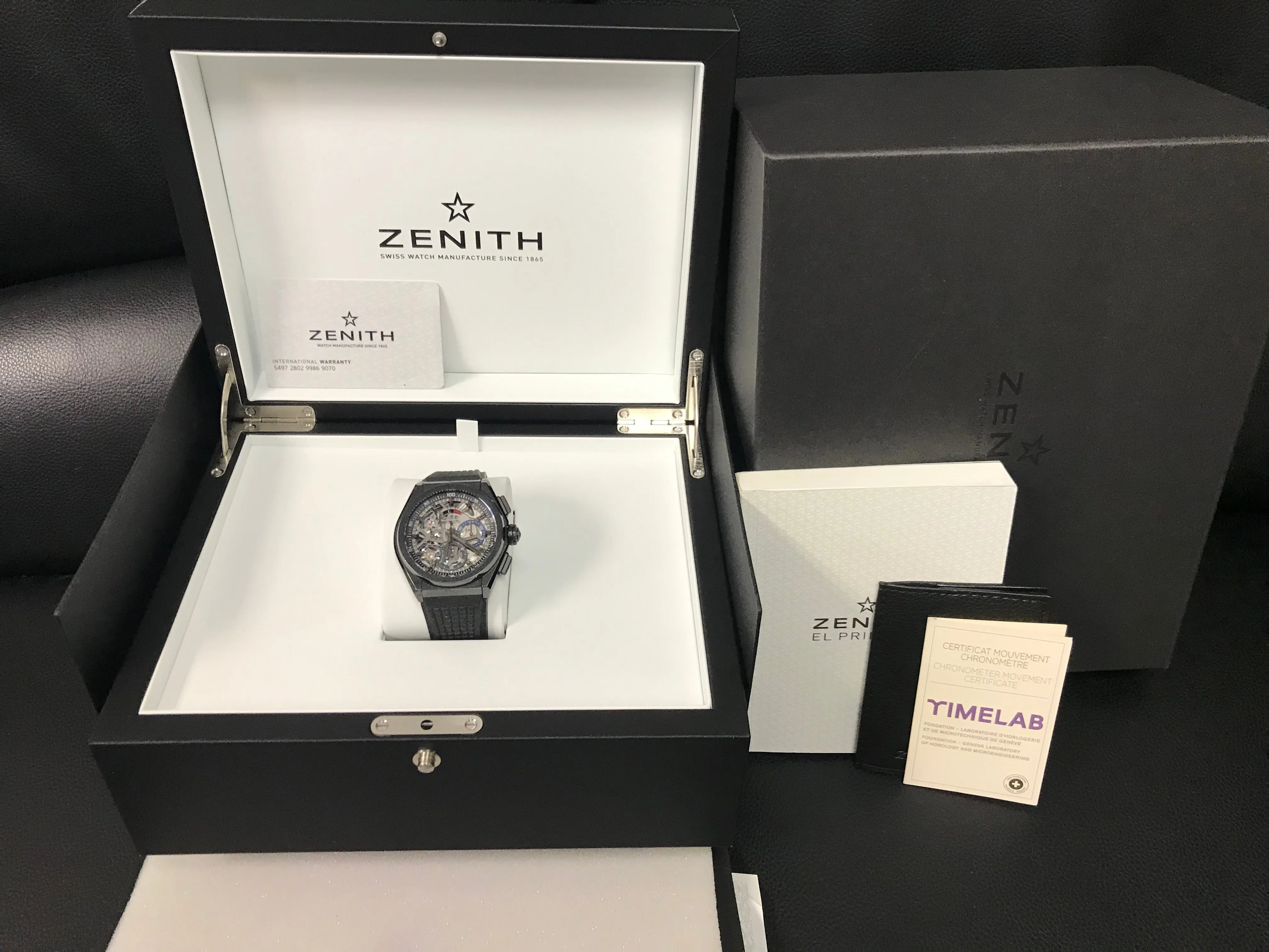 Zenith El Primero Defy El Primero 21 49.9000.9004/78.R782 Black Skeleton Dial Automatic Men's Watch