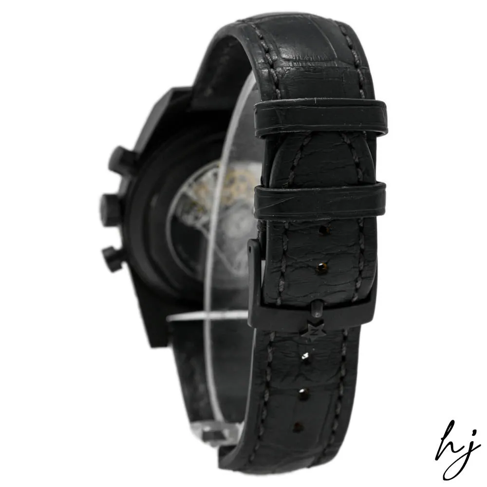 Zenith Men's Limited Edition El Primero Vintage 1969 PVD Coated Titanium 40mm Black Skeleton Dial Watch Reference #: 96.1969.469/77