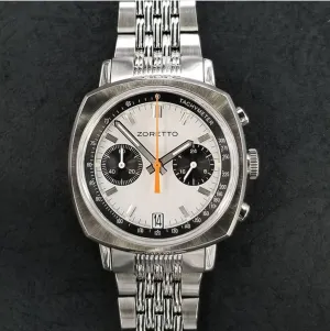Zoretto Jarama Chronograph Watch Silver Date