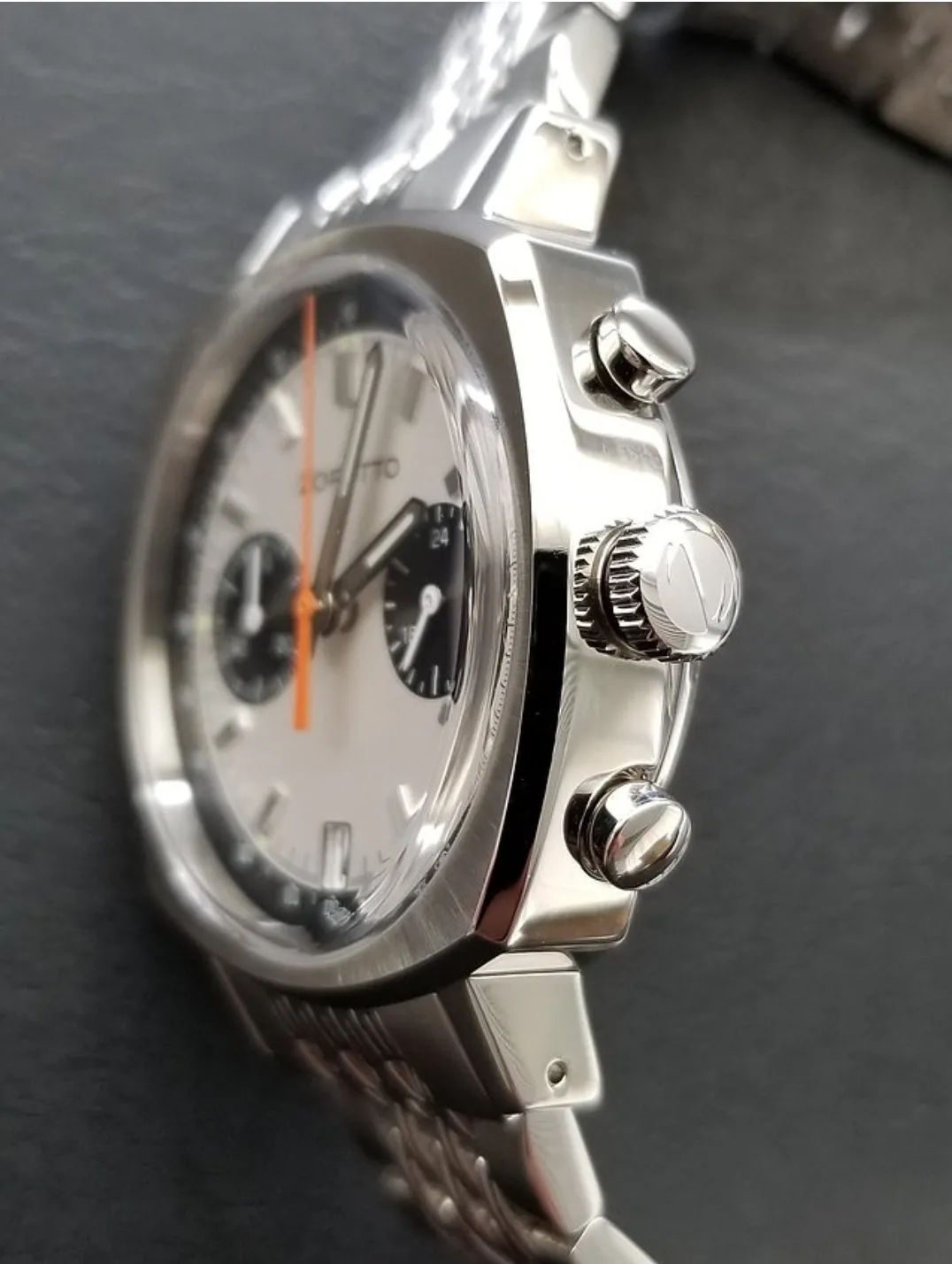 Zoretto Jarama Chronograph Watch Silver Date